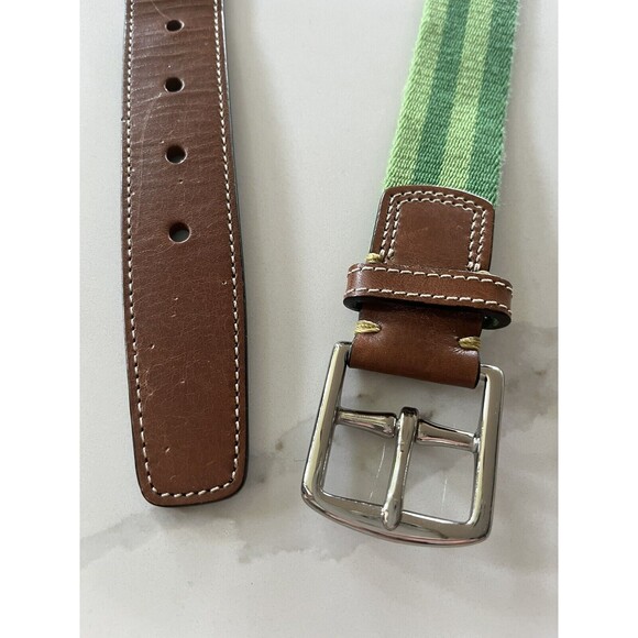 Coach Green Stripe Men’s Women’s  Belt 42” - Picture 2 of 5